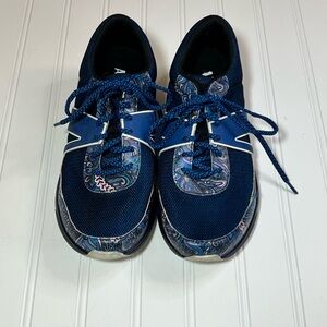 Alegria TRAQ Qarma Walking Sneakers Size 39 8-8.5 Wild Child Blue Pattern
